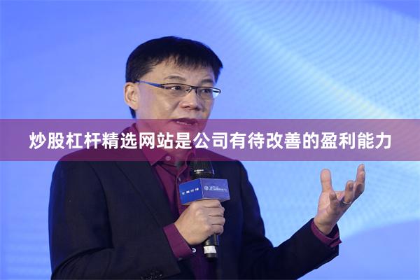 炒股杠杆精选网站是公司有待改善的盈利能力